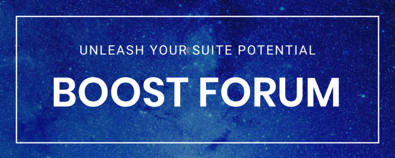 Boost October Newsletter - BOOST Forum  - Unleash Your Potential Suit