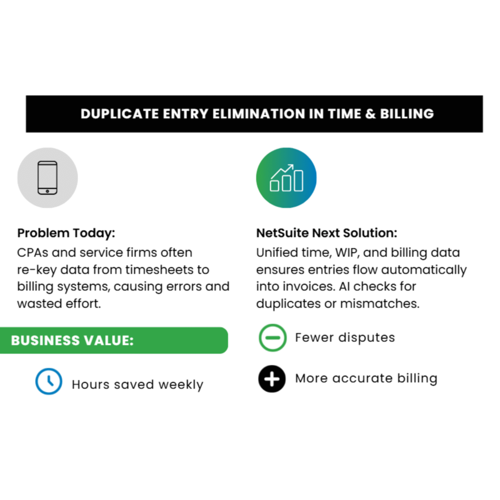 NetSuite Next- Duplicate Entry Elimination in Time & Billing