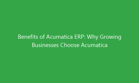 Benefits of Acumatica ERP: Why Growing Businesses Choose Acumatica