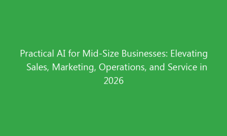 Practical AI for Mid-Size Businesses: Elevating Sales, Marketing, Operations, and Service in 2026